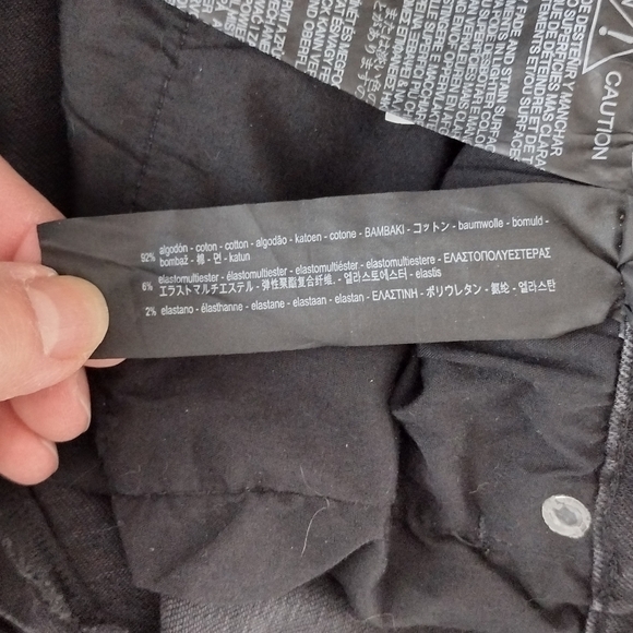 Zara women's flared denim black. EUC. size 12. - Picture 5 of 11